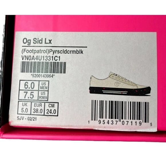 Vault By Vans X Foot Patrol X Mid City Signs Sneakers Shoe OG Sid LX NIB W7.5/M6 - Picture 13 of 16